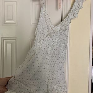 Free people white romper XS